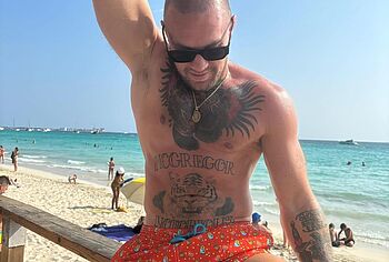 Conor McGregor shirtless