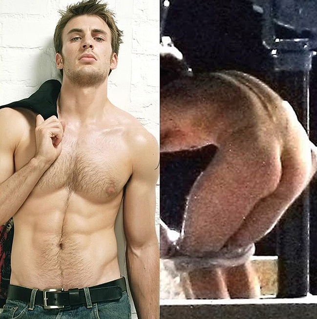 Chris Evans nude ass