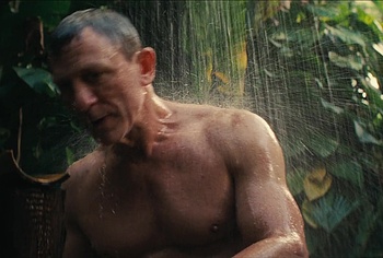 Daniel Craig in shower