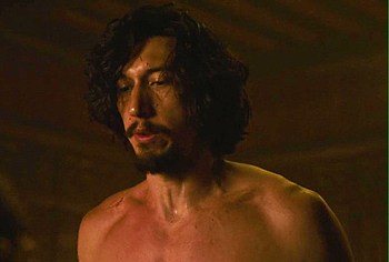 Adam Driver shirtless