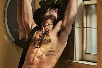 Ezra Miller frontal nude