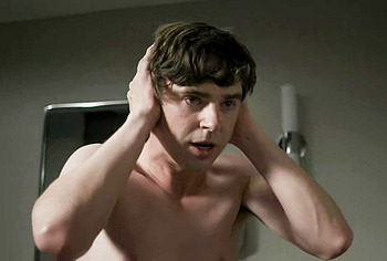 Freddie Highmore shirtless