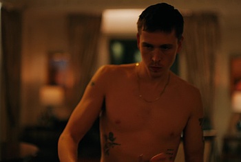 Harris Dickinson shirtless