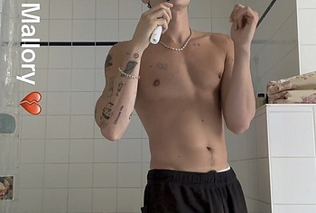 Aron Piper cock bulge