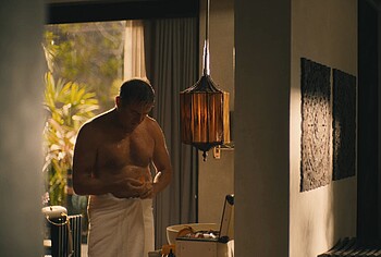 Jason Isaacs shirtless