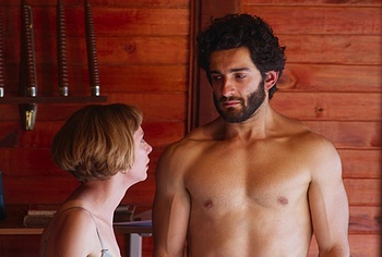 Edwin Riveros shirtless