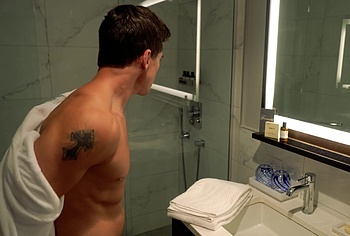 Mike Manning shirtless