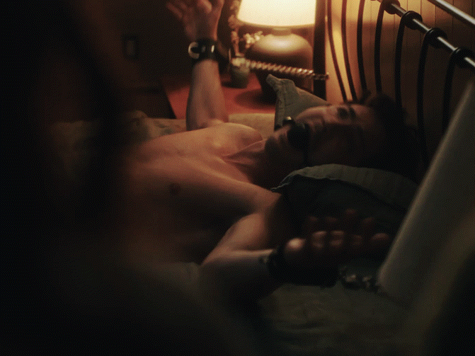 Logan Lerman shirtless in oh hi