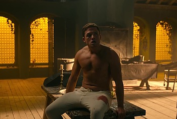 Taron Egerton shirtless