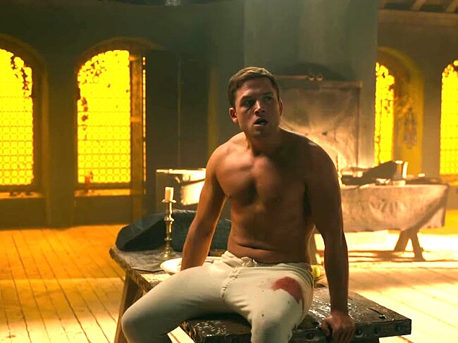 Taron Egerton torso