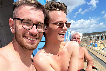 Ronan Parke shirtless