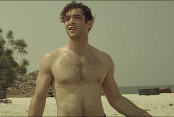 Ethan Peck shirtless