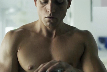 Taron Egerton shirtless