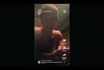 Glen Powell shirtless in Chad Powers