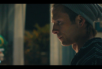 Glen Powell shirtless in Chad Powers