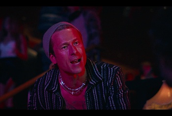 Glen Powell shirtless in Chad Powers