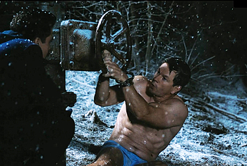 Mark Wahlberg Shirtless in Play Dirty