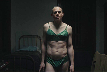 Charlie Hunnam bulge in Monster The Ed Gein Story