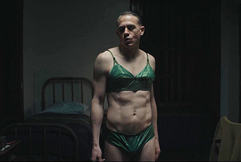 Charlie Hunnam bulge in Monster The Ed Gein Story