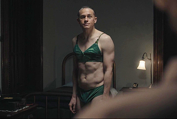 Charlie Hunnam bulge in Monster The Ed Gein Story