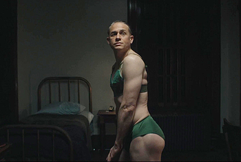 Charlie Hunnam bulge in Monster The Ed Gein Story