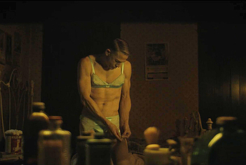 Charlie Hunnam bulge in Monster The Ed Gein Story