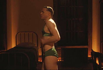 Charlie Hunnam bulge in Monster The Ed Gein Story