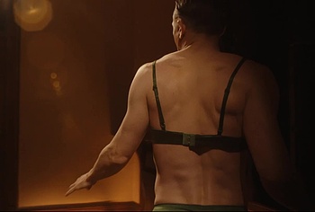 Charlie Hunnam bulge in Monster The Ed Gein Story