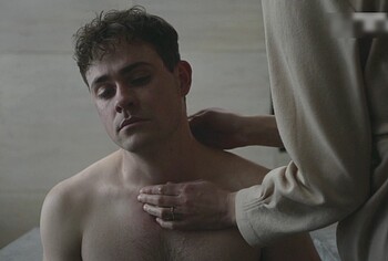 Dacre Montgomery naked in Went Up the Hill