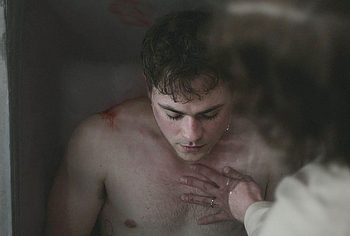 Dacre Montgomery naked in Went Up the Hill