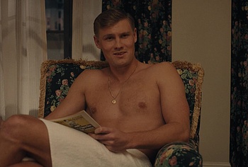 Jackie Kay shirtless