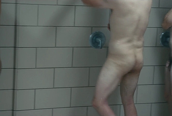 Miles Heizer nude shower in Boots