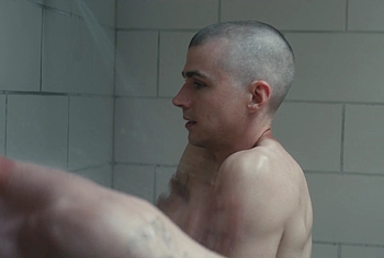 Miles Heizer nude shower in Boots