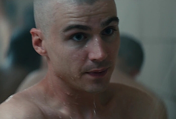 Miles Heizer nude shower in Boots