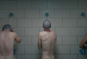 Miles Heizer nude shower in Boots