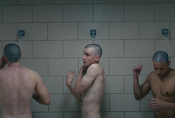 Miles Heizer nude shower in Boots
