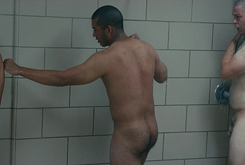 Miles Heizer nude shower in Boots