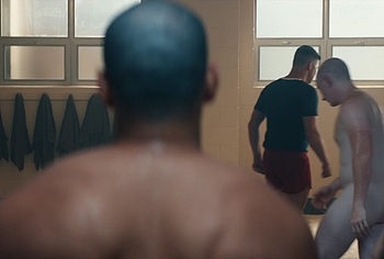 Miles Heizer nude shower in Boots