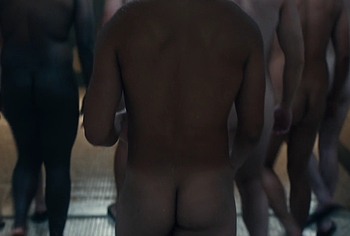 Miles Heizer nude shower in Boots