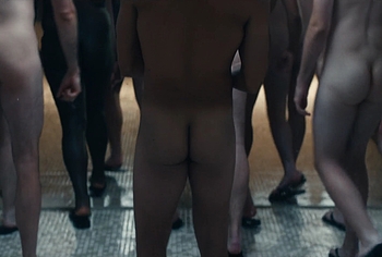 Miles Heizer nude shower in Boots