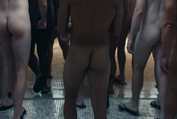 Miles Heizer nude shower in Boots