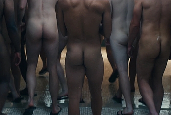 Miles Heizer nude shower in Boots