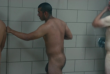 Miles Heizer nude shower in Boots