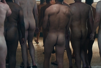 Miles Heizer nude shower in Boots