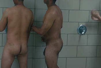 Miles Heizer nude shower in Boots