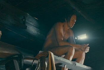 Gustaf Skarsgrd naked in To Cook a Bear