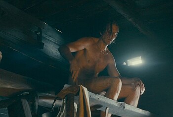 Gustaf Skarsgrd naked in To Cook a Bear