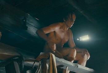 Gustaf Skarsgrd naked in To Cook a Bear