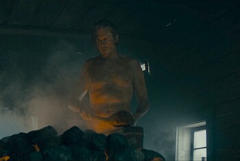 Gustaf Skarsgrd naked in To Cook a Bear