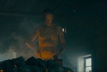 Gustaf Skarsgrd naked in To Cook a Bear